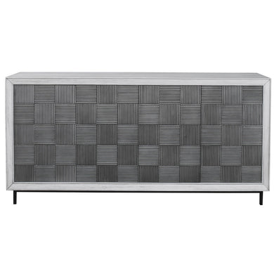 Uttermost - 25489 - Cabinet - Checkerboard - Light Gray