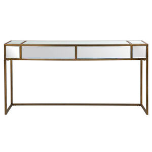 Uttermost - 25286 - Console Table - Reflect - Brushed Aged Gold