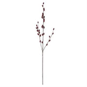 33 Inch Burgundy Pussy Willow Stem