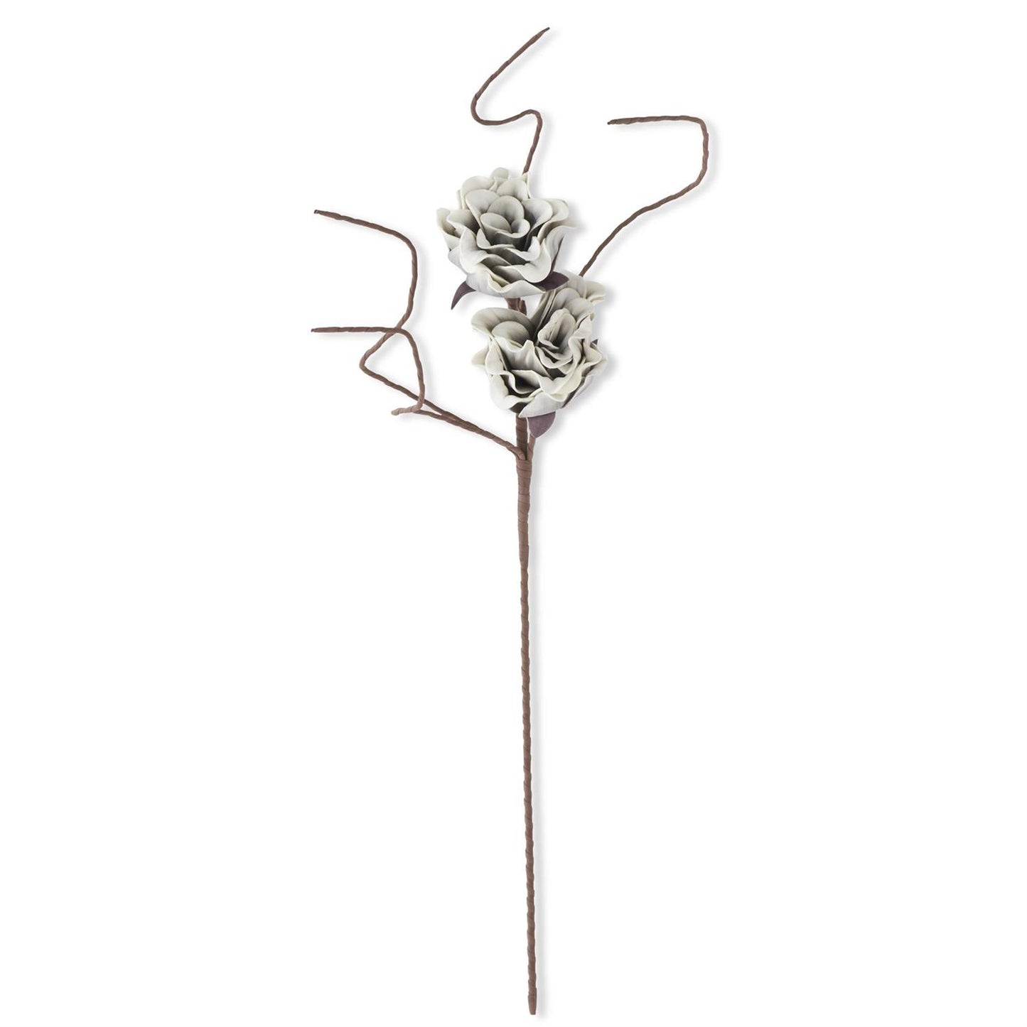 42 Inch Gray & White Eva Double Stem