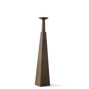 Wood Pyramid Candleholders - 2 Sizes