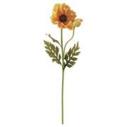 25.5 Inch Light Yellow Real Touch Poppy