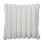 18 Inch Cream Vegan Fur Pillow
