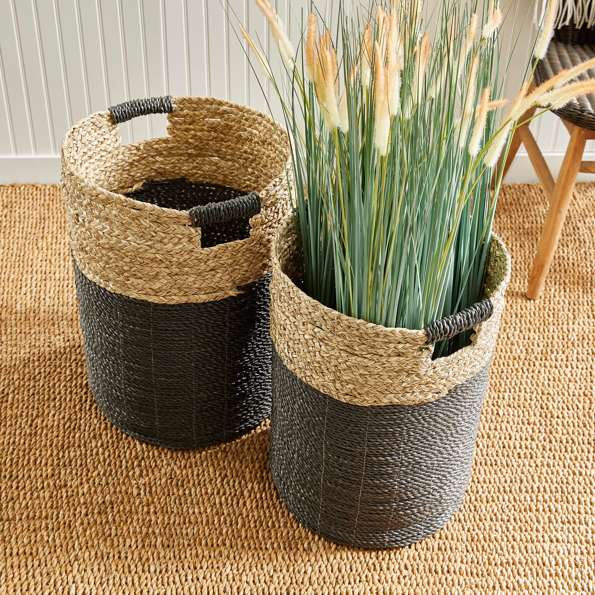 MADURA HAMPER BASKETS, SET OF 2