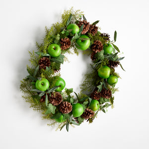 DISCONTINUED Apple & Mixed Botanicals Wreath 24"