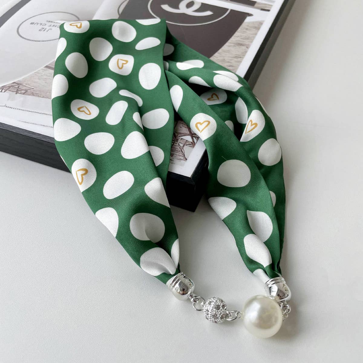 Magnetic Silk Scarf Necklace – Elegant Neck Wrap_CWASC0752: TYPE7 / (OS) 3