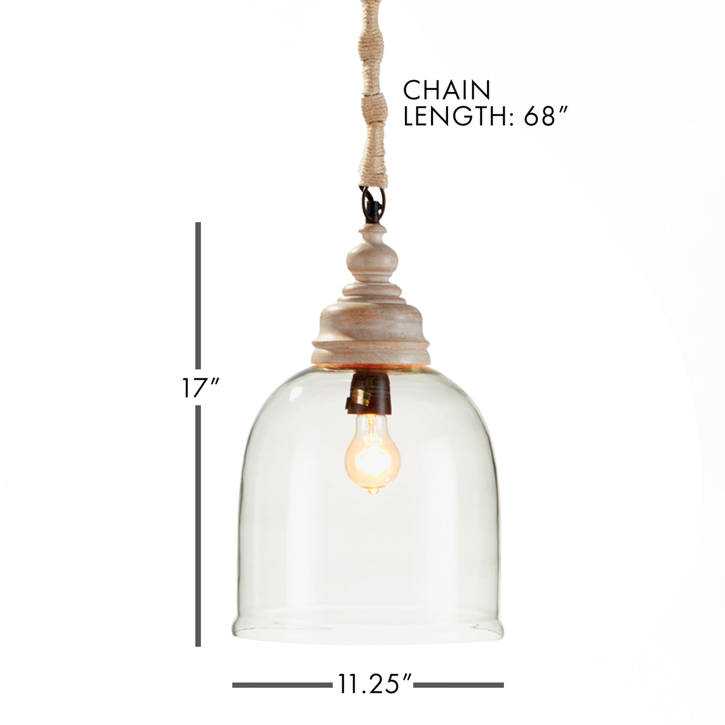 VINTNER'S CLOCHE PENDANT 17"
