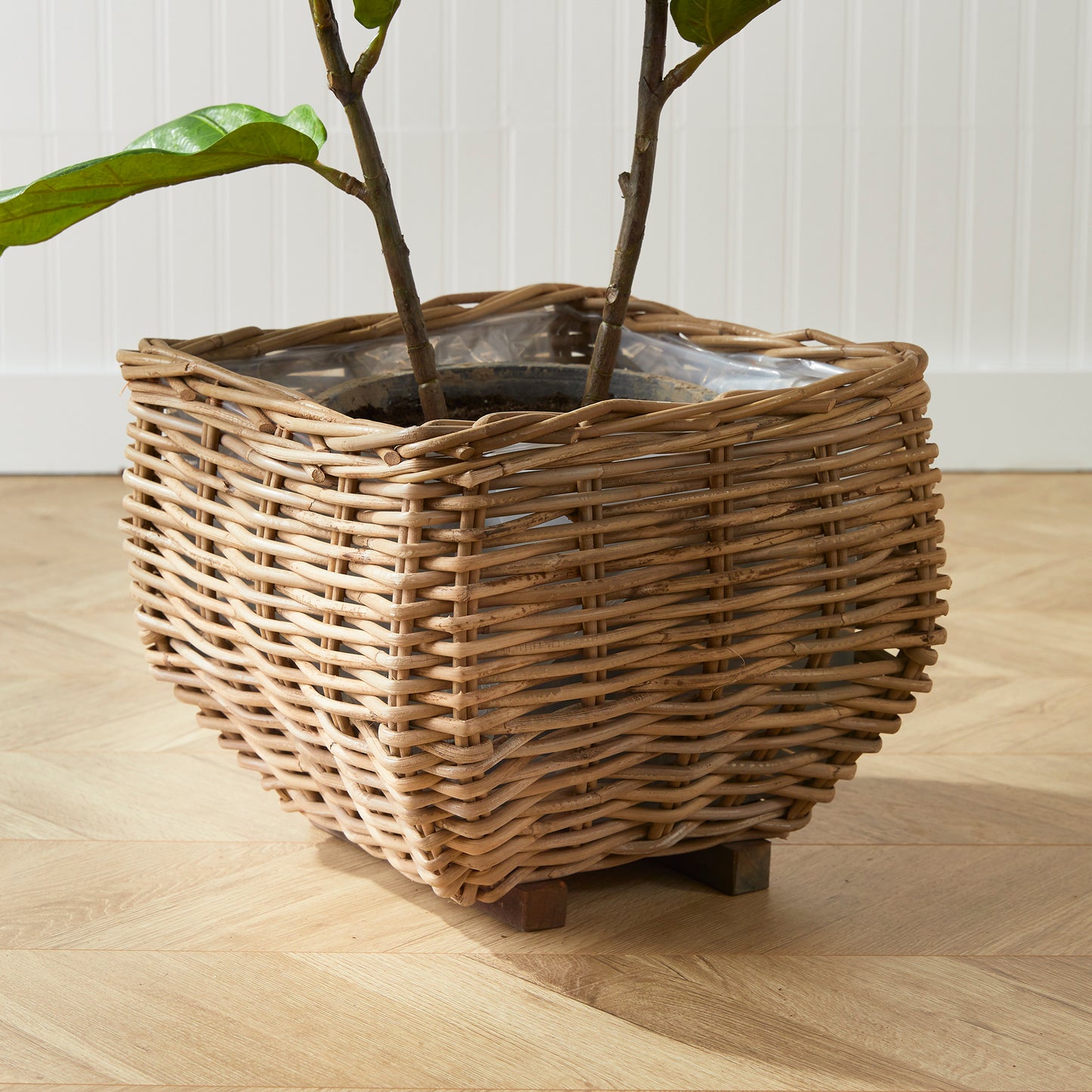 SYLVIE SQUARE TAPER BASKET SMALL