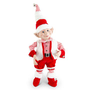 30 Inch Posable Elf in Red Velvet w/Bells