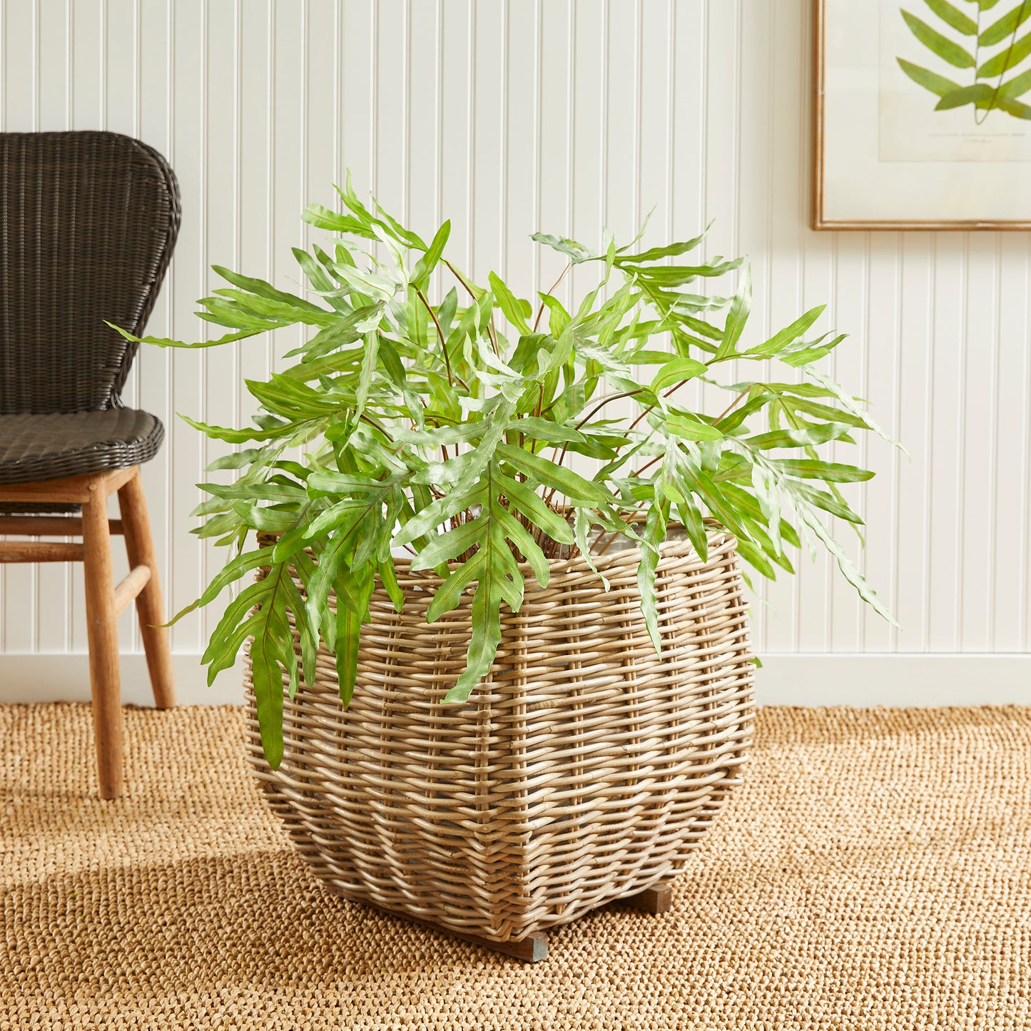 SYLVIE SQUARE TAPER BASKET LARGE