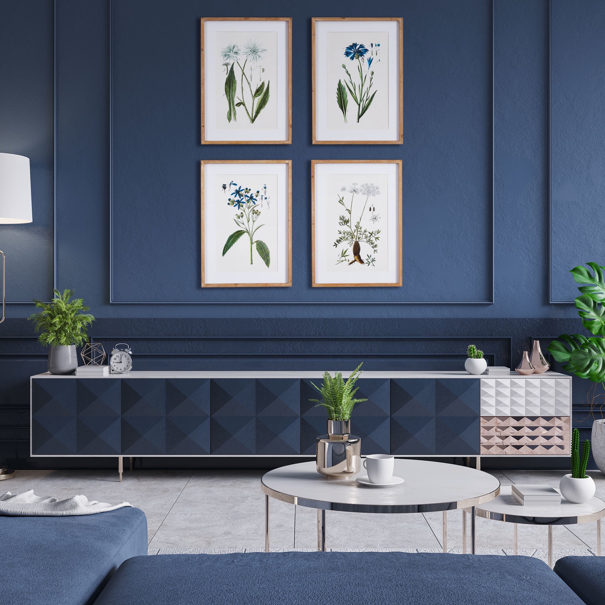 MOUNTAIN BOTANICAL PRINTS, SET OF 4