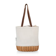 Pico Canvas and Willow Insulated Basket Tote: Natural Canvas