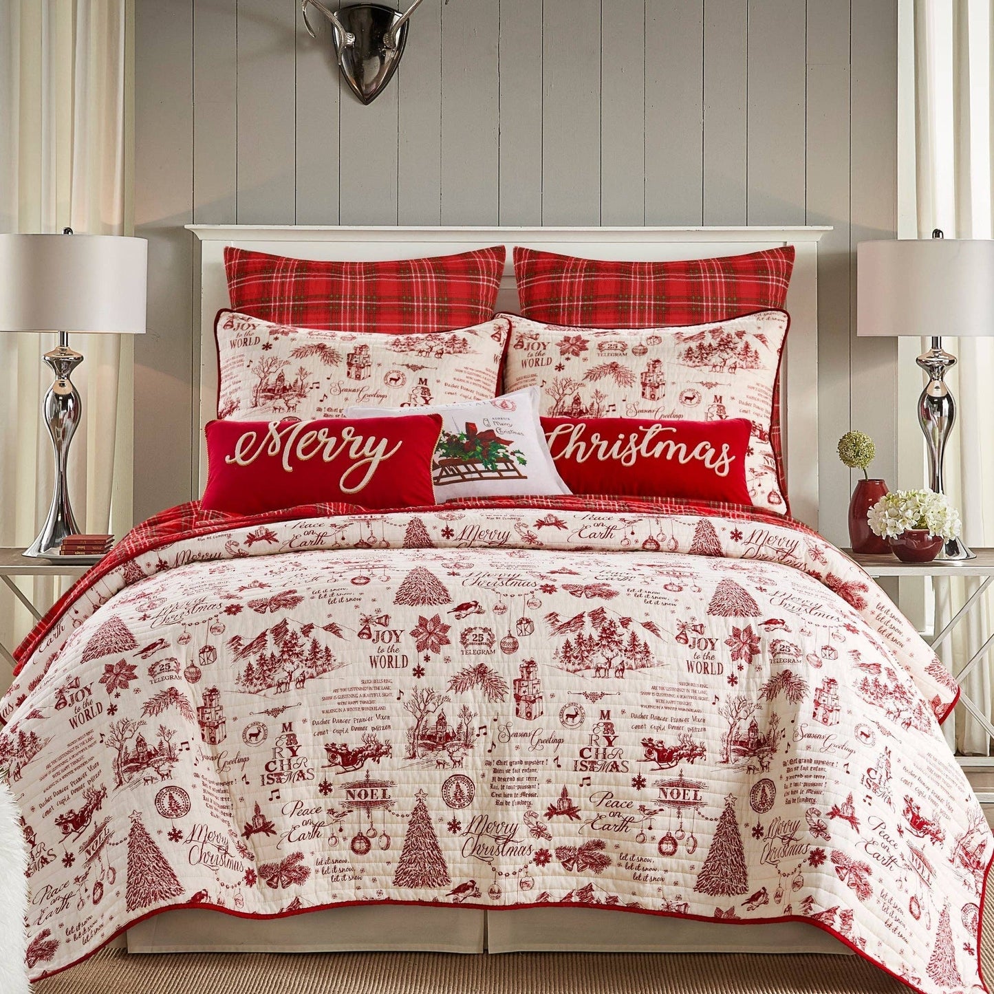 Yuletide Merry Throw Pillow