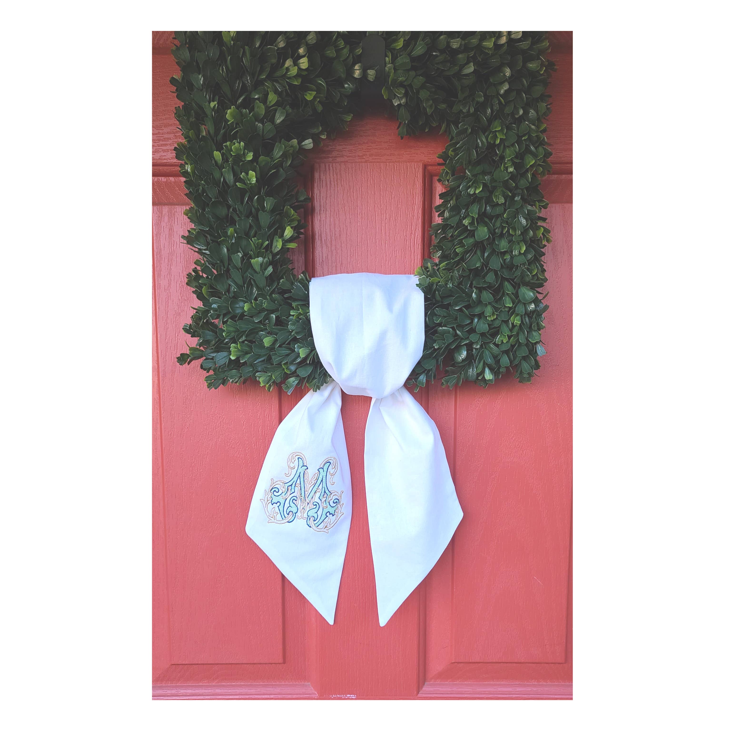 Linen Sashes: Dusty Blue / 54 inches