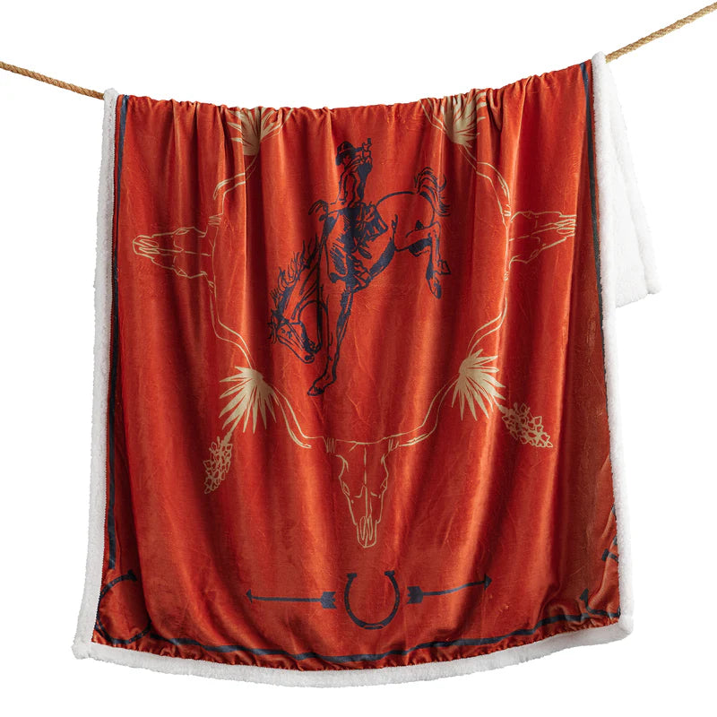 Marfa Campfire Sherpa Throw