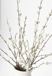 31" Faux Pussy Willow Stem