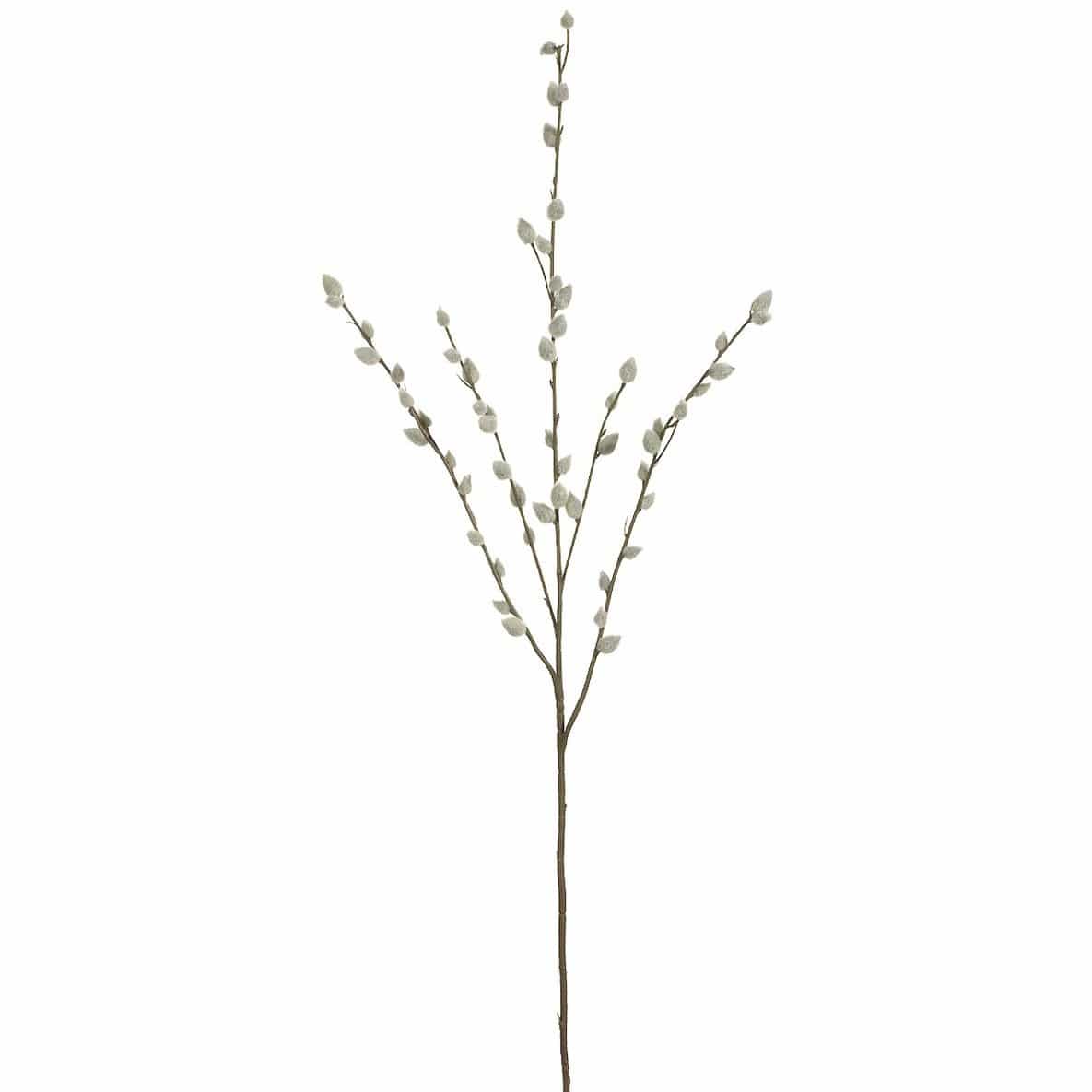31" Faux Pussy Willow Stem