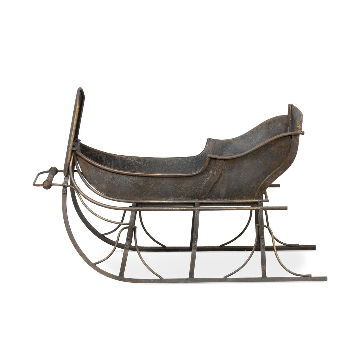 Antique Iron Cutter Sleigh | Rustic Grey Holiday Décor