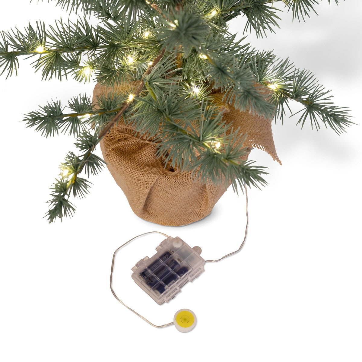 Blue Cedar Tree with Micro Lights 48” | Elegant Holiday Décor