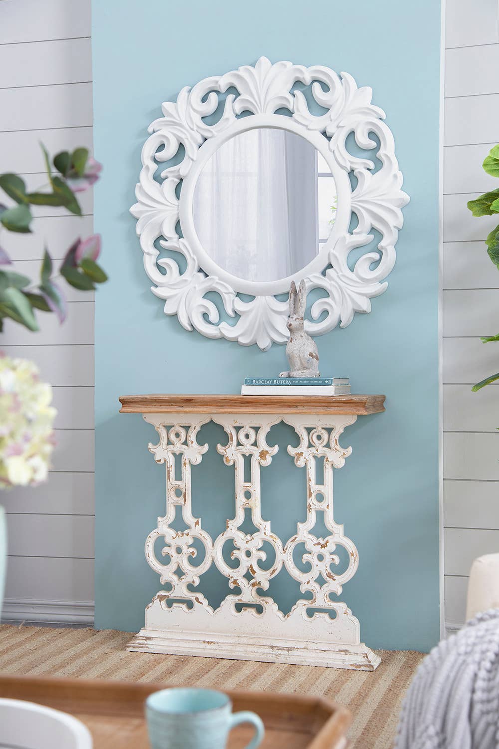 32x12x32" Rustic Fir Wood Console Table