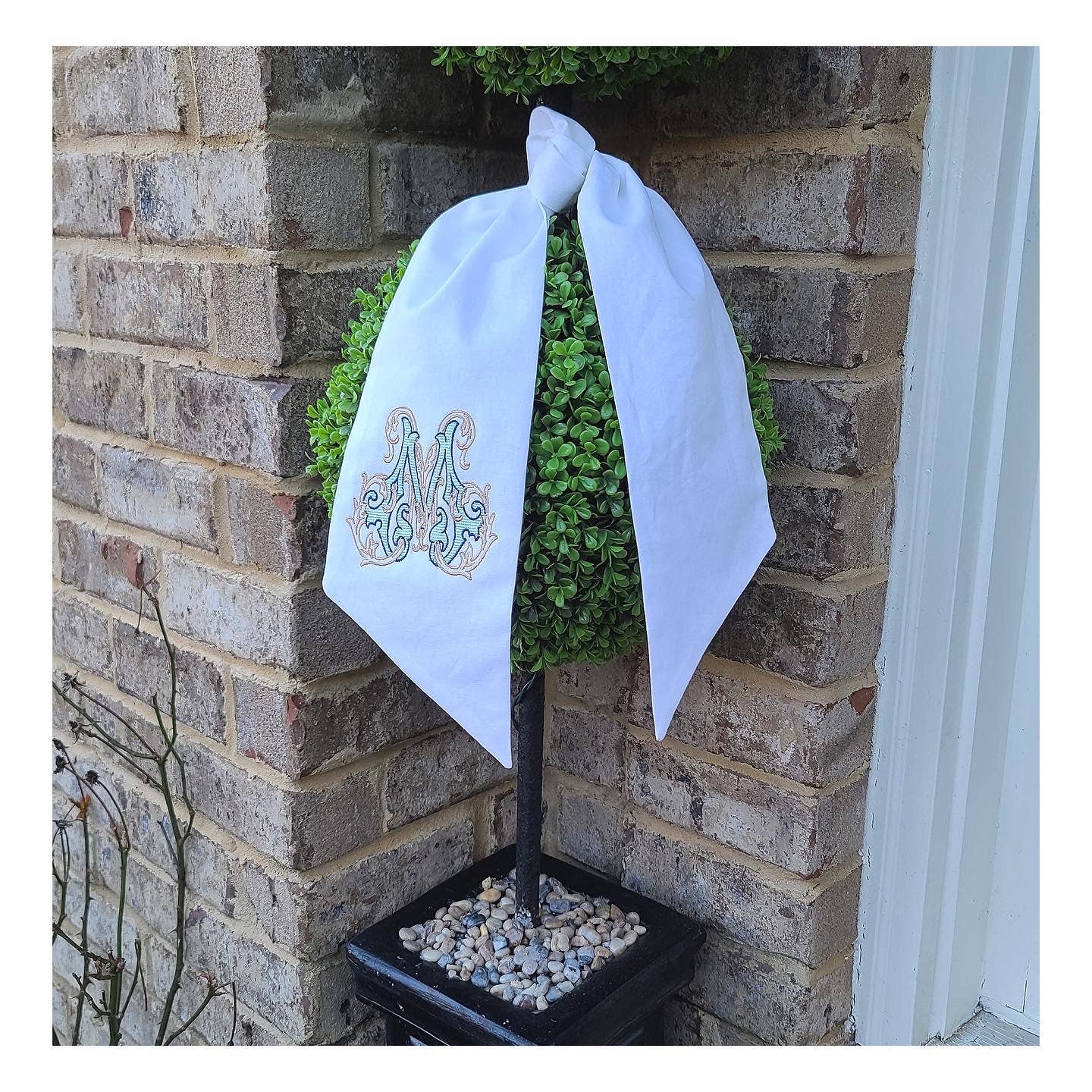 Linen Sashes: Dusty Blue / 54 inches