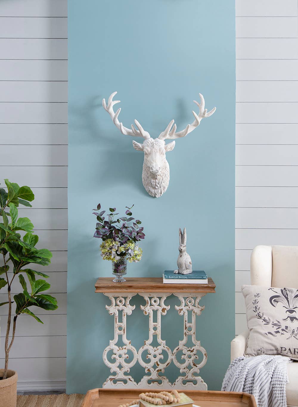 32x12x32" Rustic Fir Wood Console Table