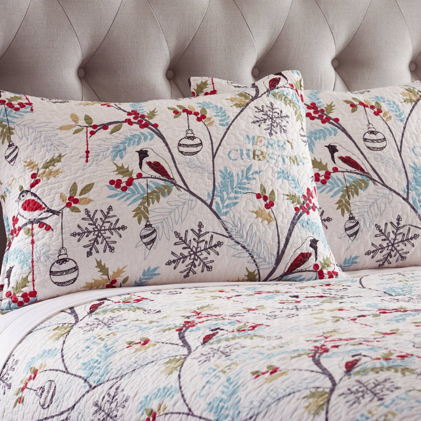 Mistletoe Pillow Sham: King Sham