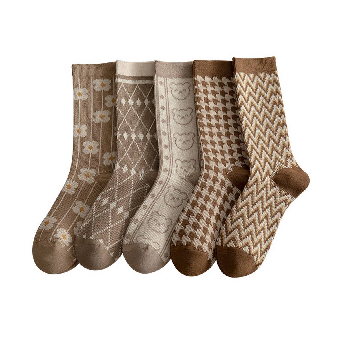NEW AUTUMN COTTON WOMEN'S MID-CALF SOCKS_CWMS1110: TYPE2 / (OS) 1