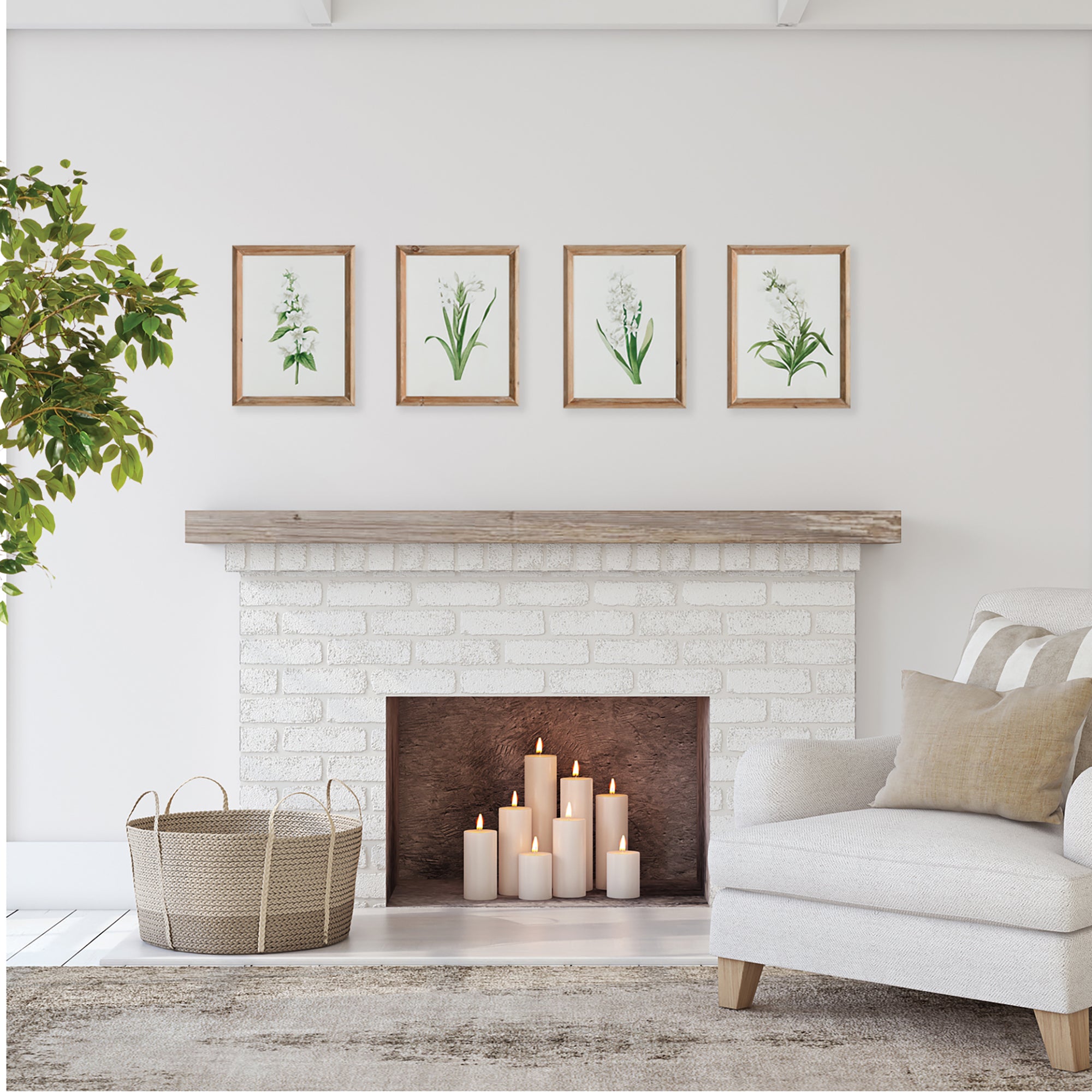 GARDEN BLOOM PRINTS, SET OF 4