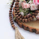 55" Brown Wood Bead Garland With Tassels
