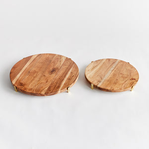 Cherie Round Serving Boards, Set Of 2