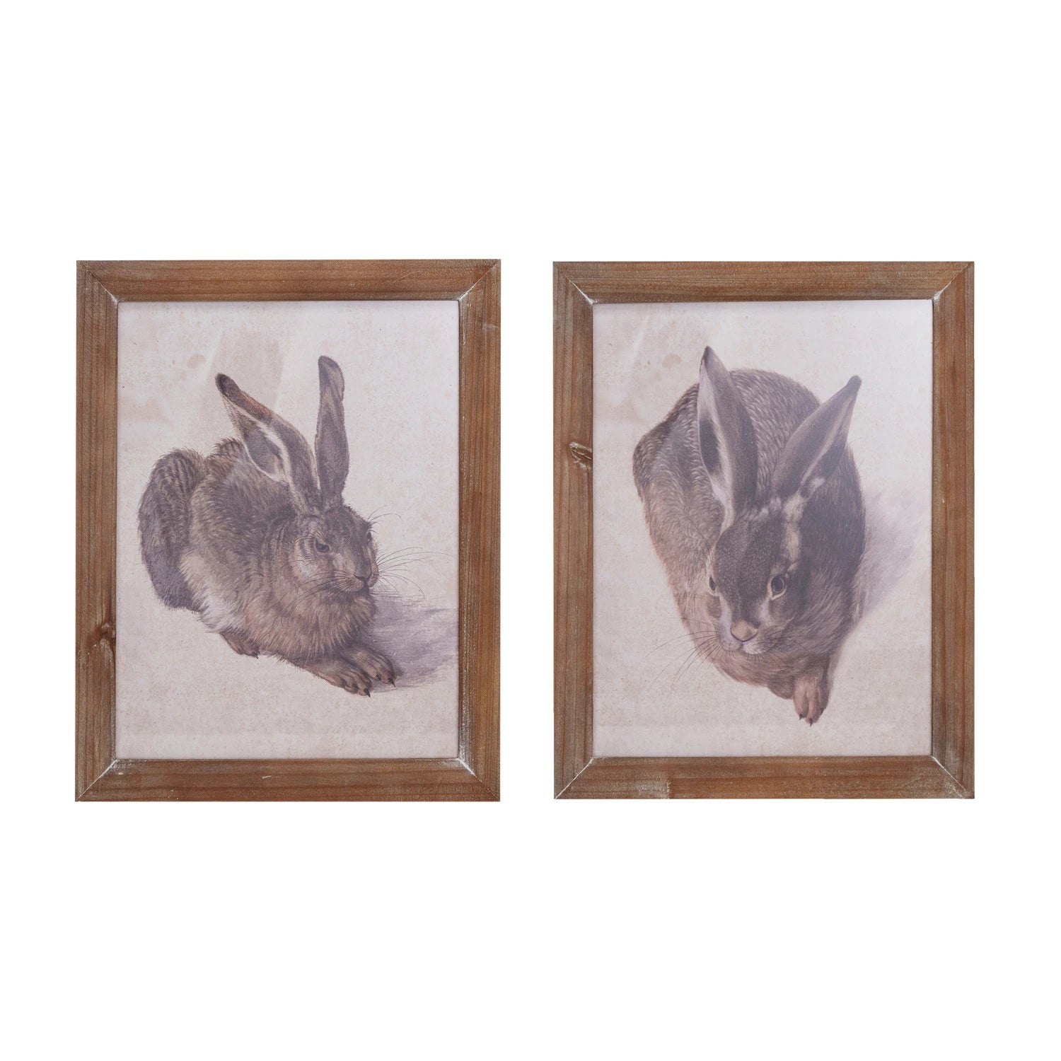 Wood Framed Vintage Reproduction Wall Décor