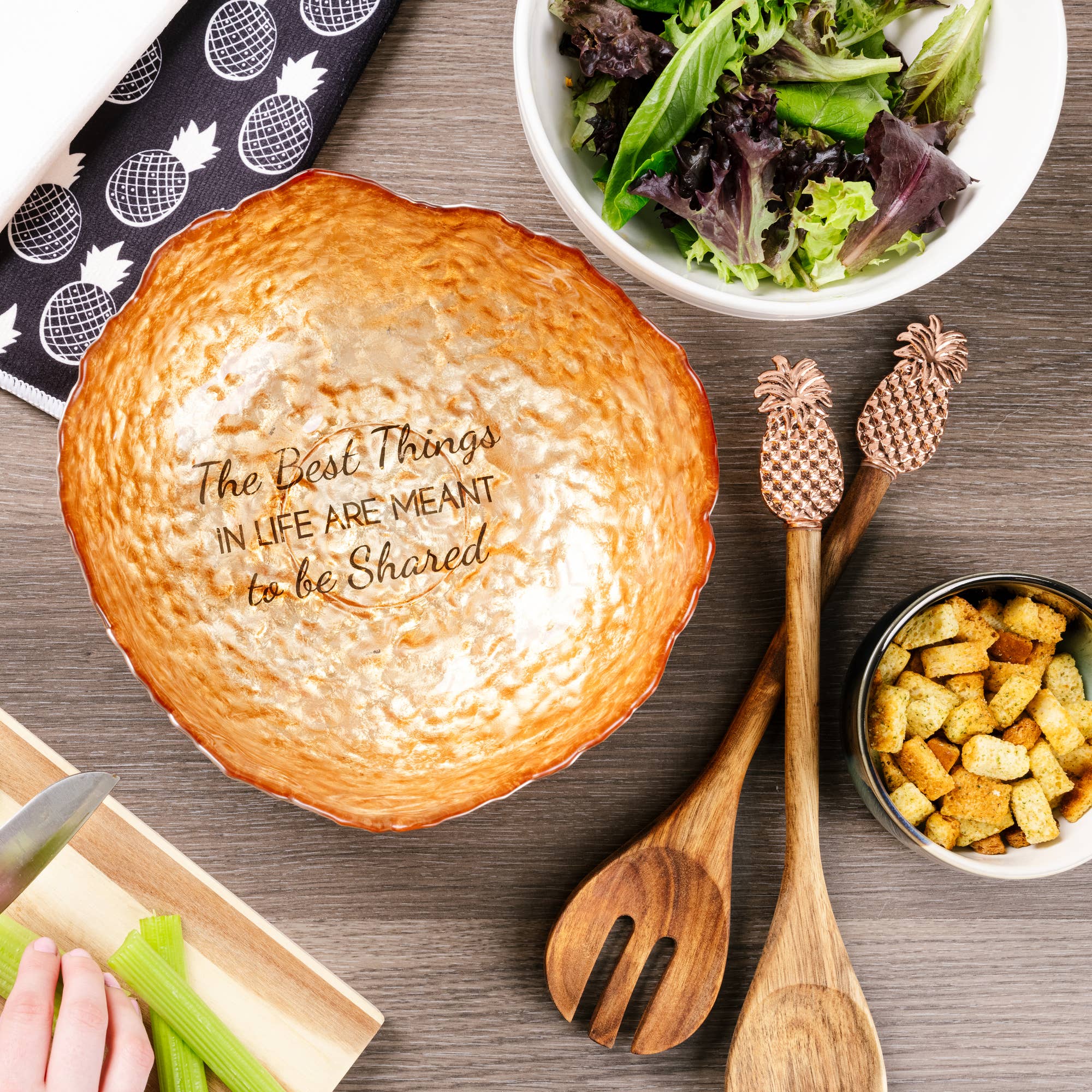 Family - 4.5" Ceramic Bowl with Bamboo Spoon