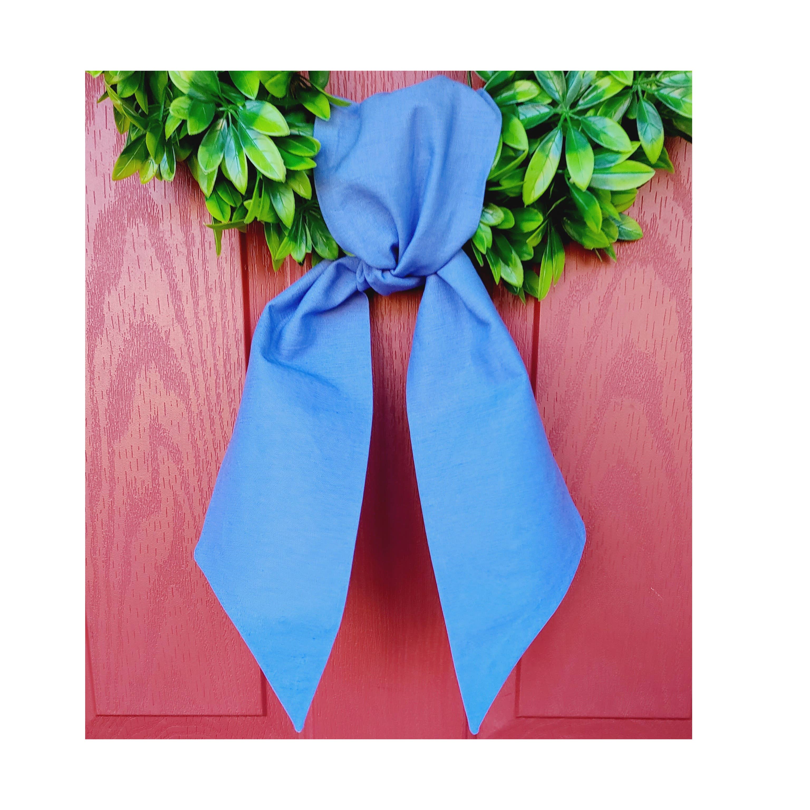 Linen Sashes: Dusty Blue / 54 inches