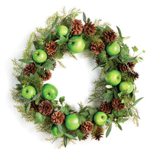Load image into Gallery viewer, Apple &amp; Mixed Botanicals Wreath 24&quot;
