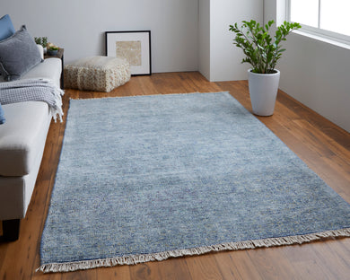 Caldwell Transitional Distressed, Blue/Gray, 3'-6