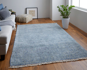 Caldwell Transitional Distressed, Blue/Gray, 3'-6" x 5'-6" Accent Rug