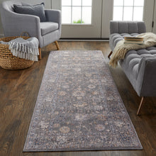 Load image into Gallery viewer, Thackery Transitional Oriental, Taupe/Blue/Orange, 2&#39;-7&quot; x 7&#39;-10&quot; Runner
