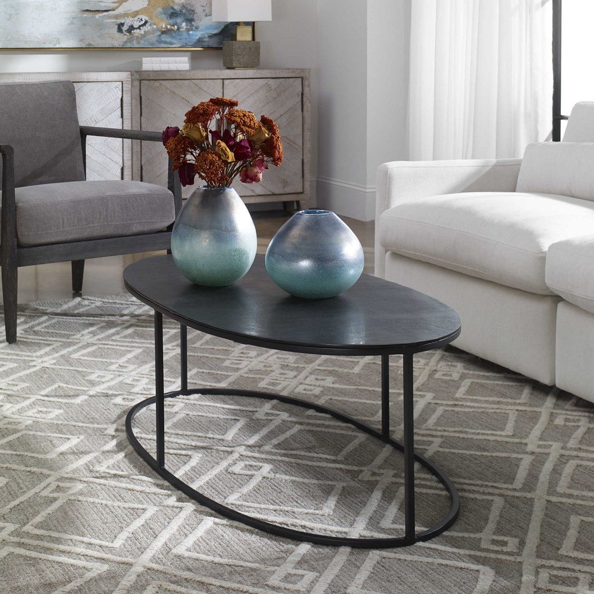 COREENE OVAL COFFEE TABLE
