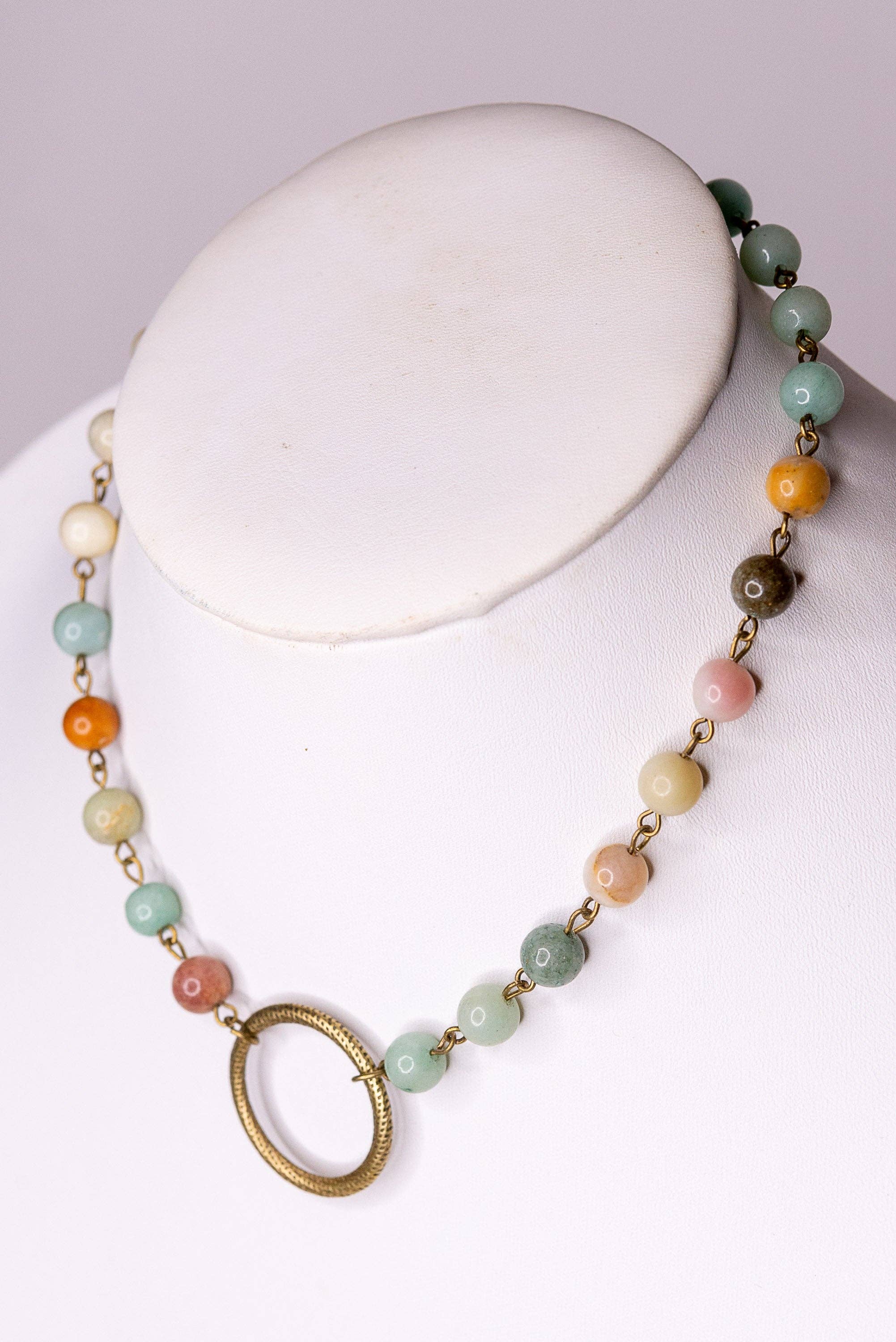 Shay Necklace in Amazonite