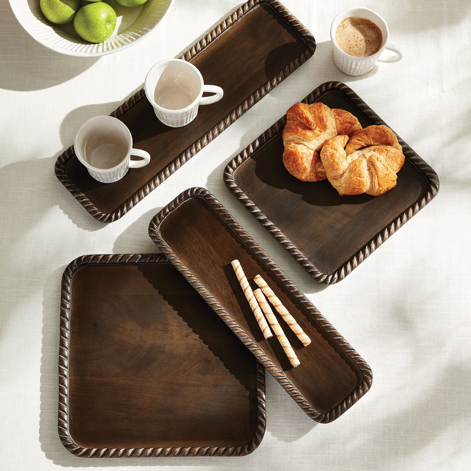 Langley Square Trays, Set Of 2