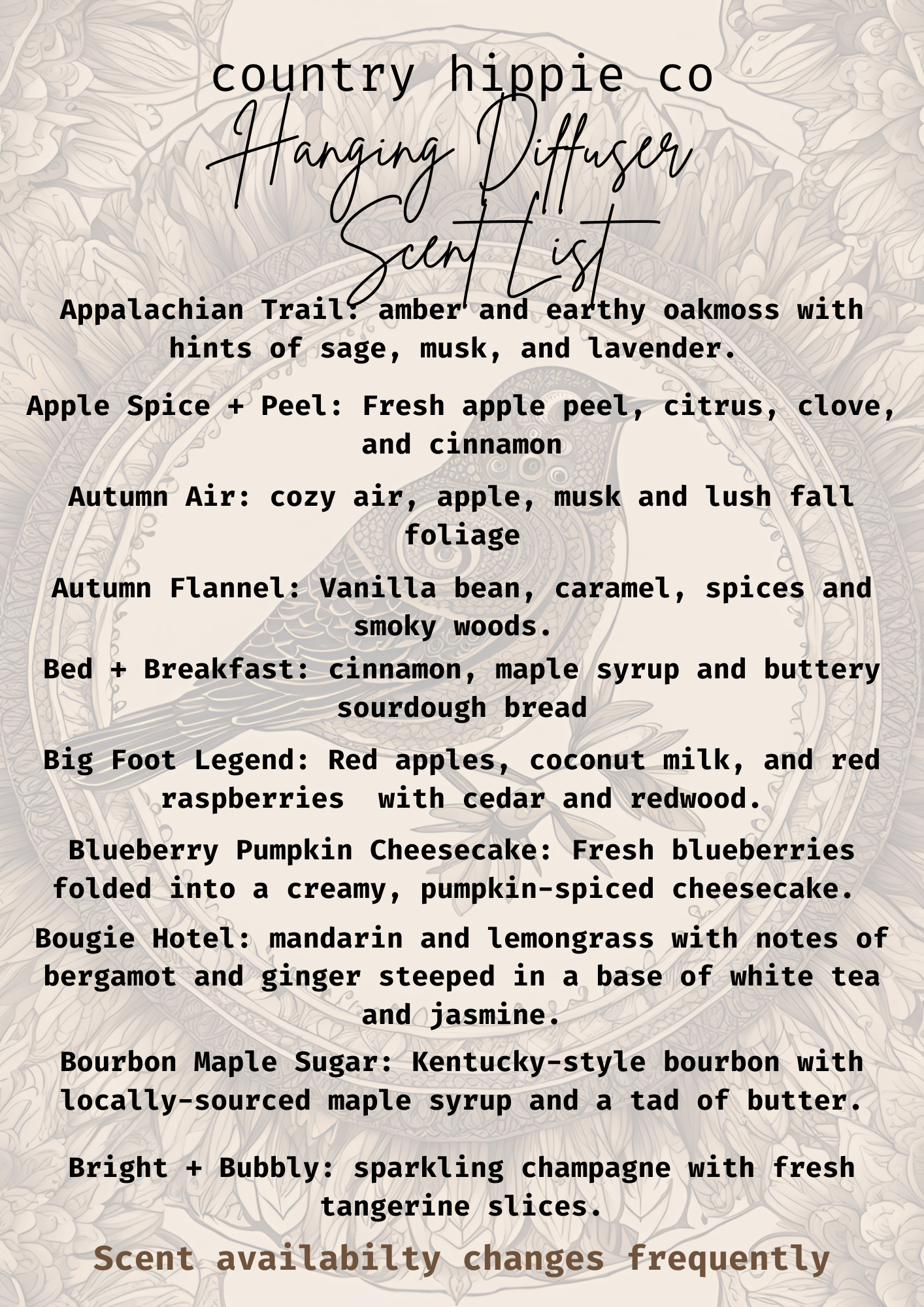 Hanging Car/Closet Fragrance Diffuser: Queen Bee