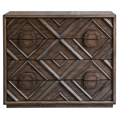 Uttermost - 25458 - Drawer Chest - Mindra - Naturally Distressed And Hand Rubbed To Expose Natural Undertones