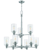 Craftmade - 49829-BNK-C - Nine Light Chandelier - Dardyn - Brushed Polished Nickel