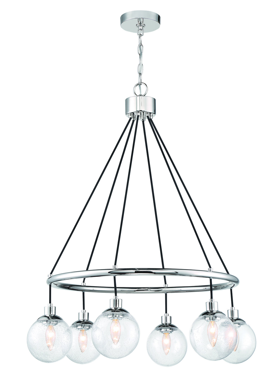 Craftmade - 53326-CH - Six Light Chandelier - Que - Chrome