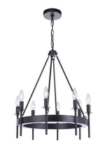 Craftmade - 54328-FB - Eight Light Chandelier - Larrson - Flat Black