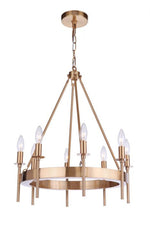 Craftmade - 54328-SB - Eight Light Chandelier - Larrson - Satin Brass