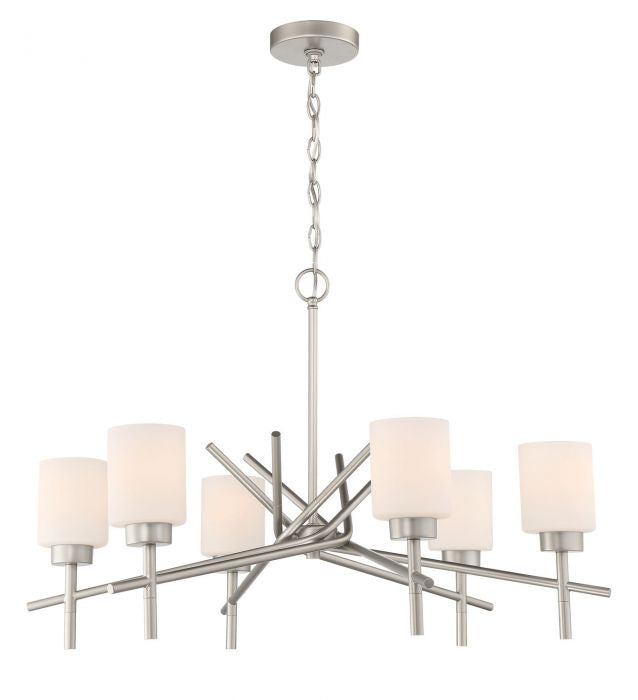 Craftmade - 54626-SN - Six Light Chandelier - Cadence - Satin Nickel