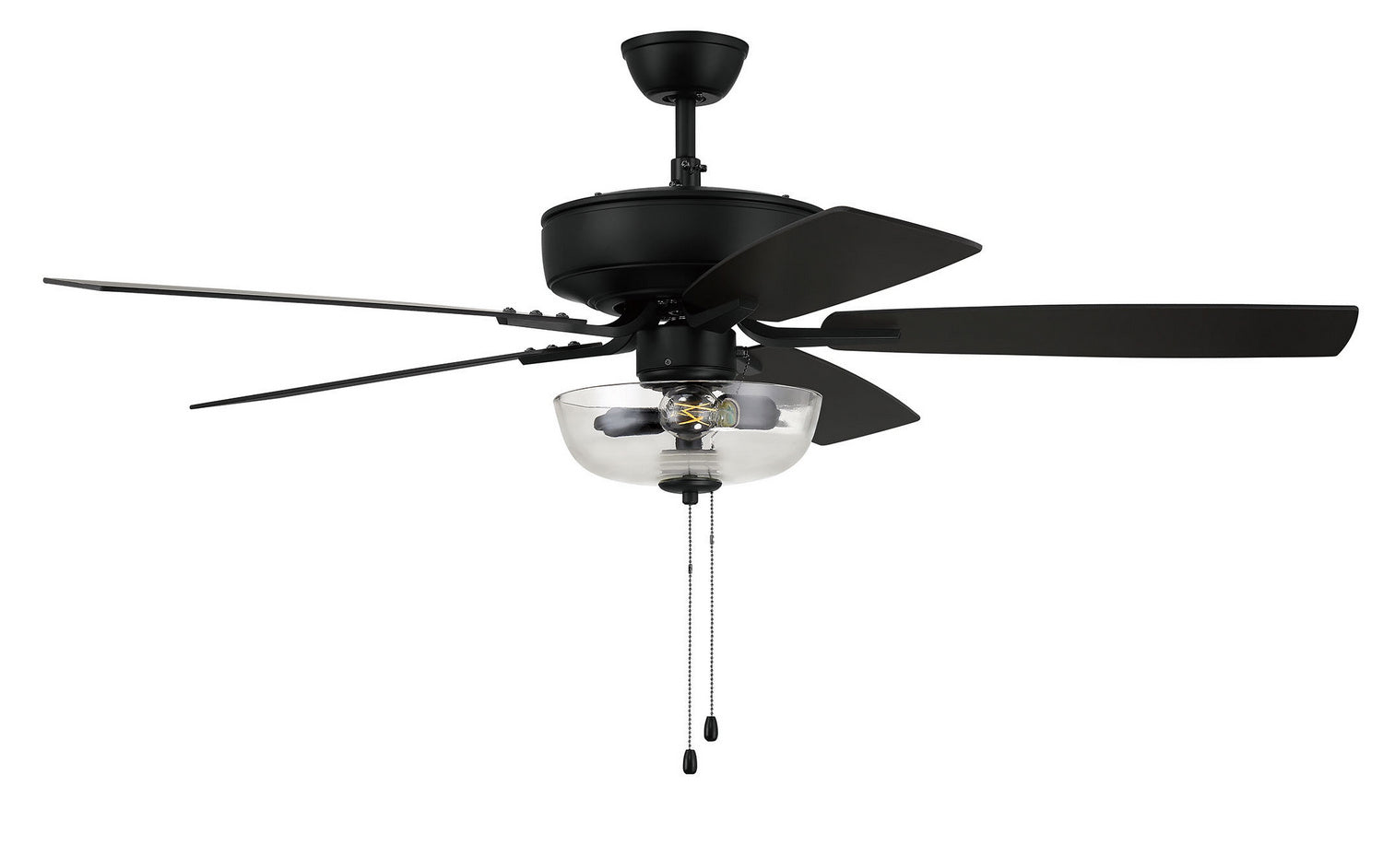 Craftmade - P101FB5-52FBGW - 52"Ceiling Fan - Pro Plus 101 - Flat Black