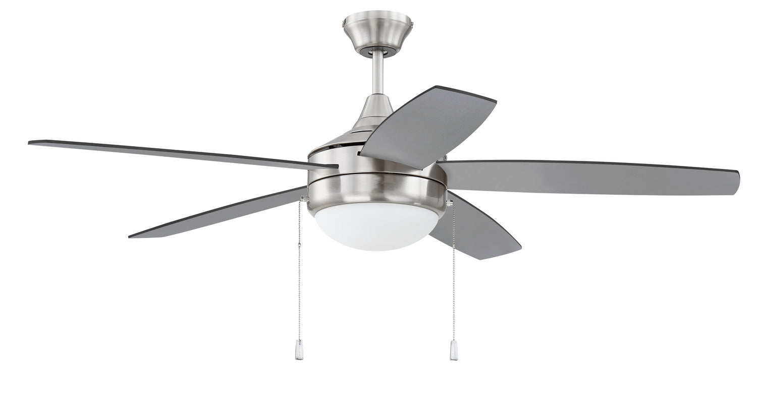 Craftmade - EPHA52BNK5-BNGW - 52"Ceiling Fan - Phaze Energy Star 5 Blade - Brushed Polished Nickel